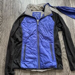 Calvin Klein Blue and Black Striped Jacket